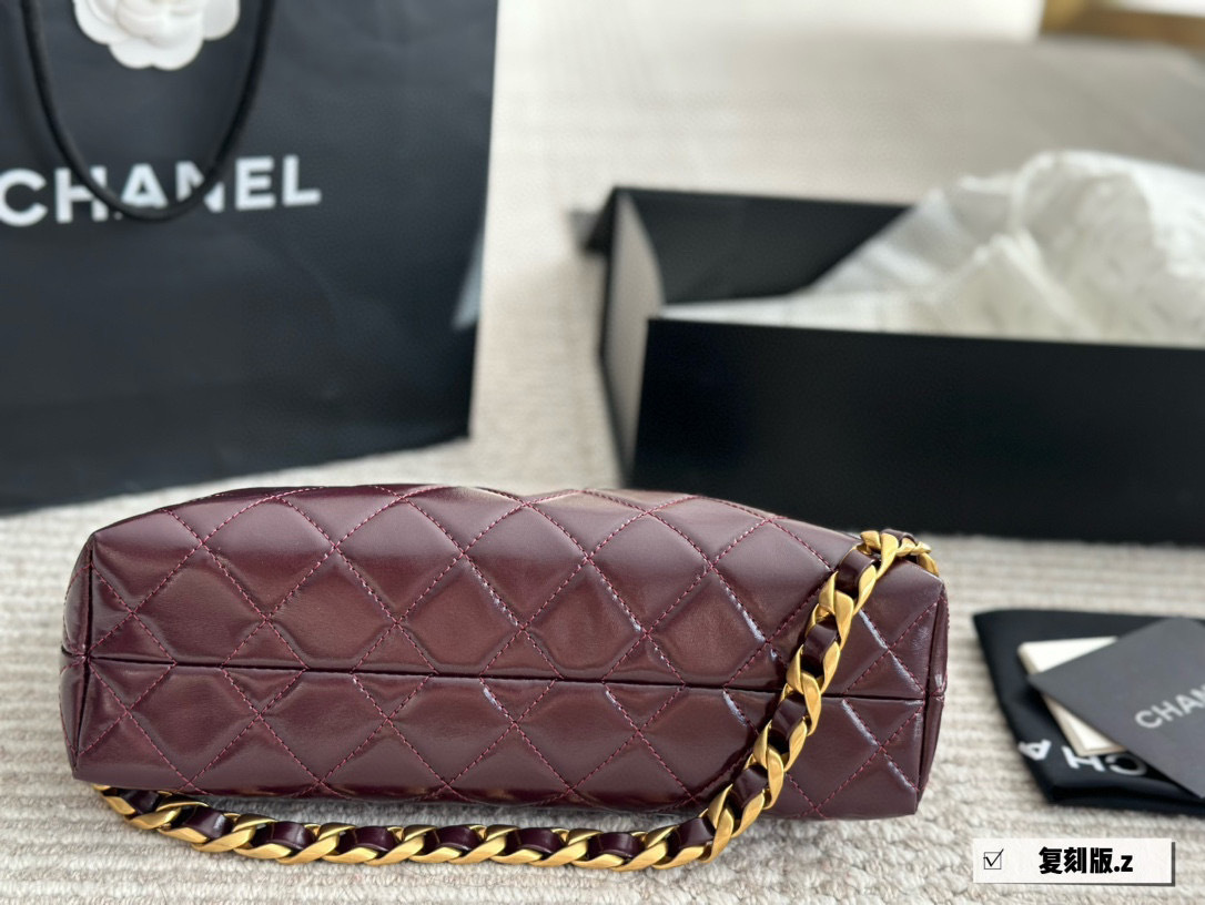 Chanel Rose Gold Quilted Bag 1245