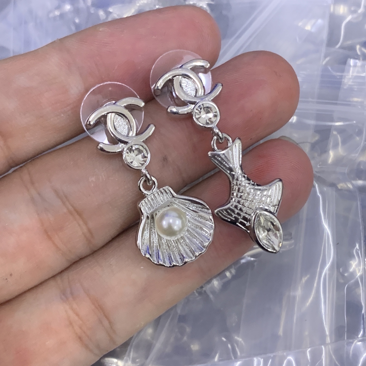 Chanel Silver Vintage-Inspired Earrings 514