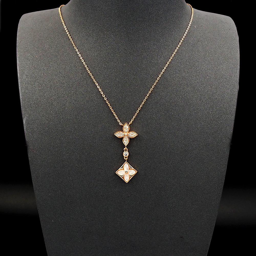 LV Rose Gold Romantic Necklace 251
