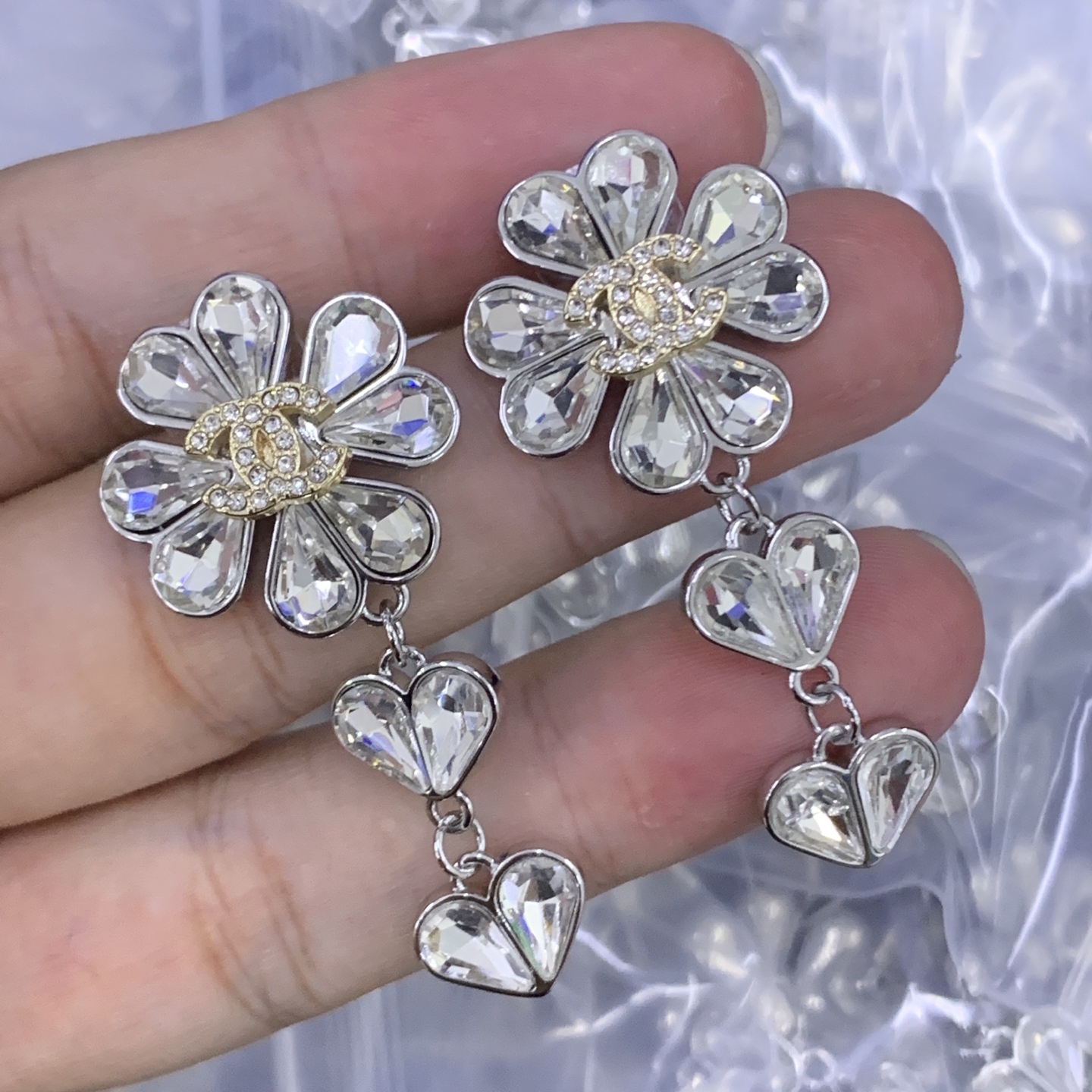 Chanel Silver Vintage-Inspired Earrings 414