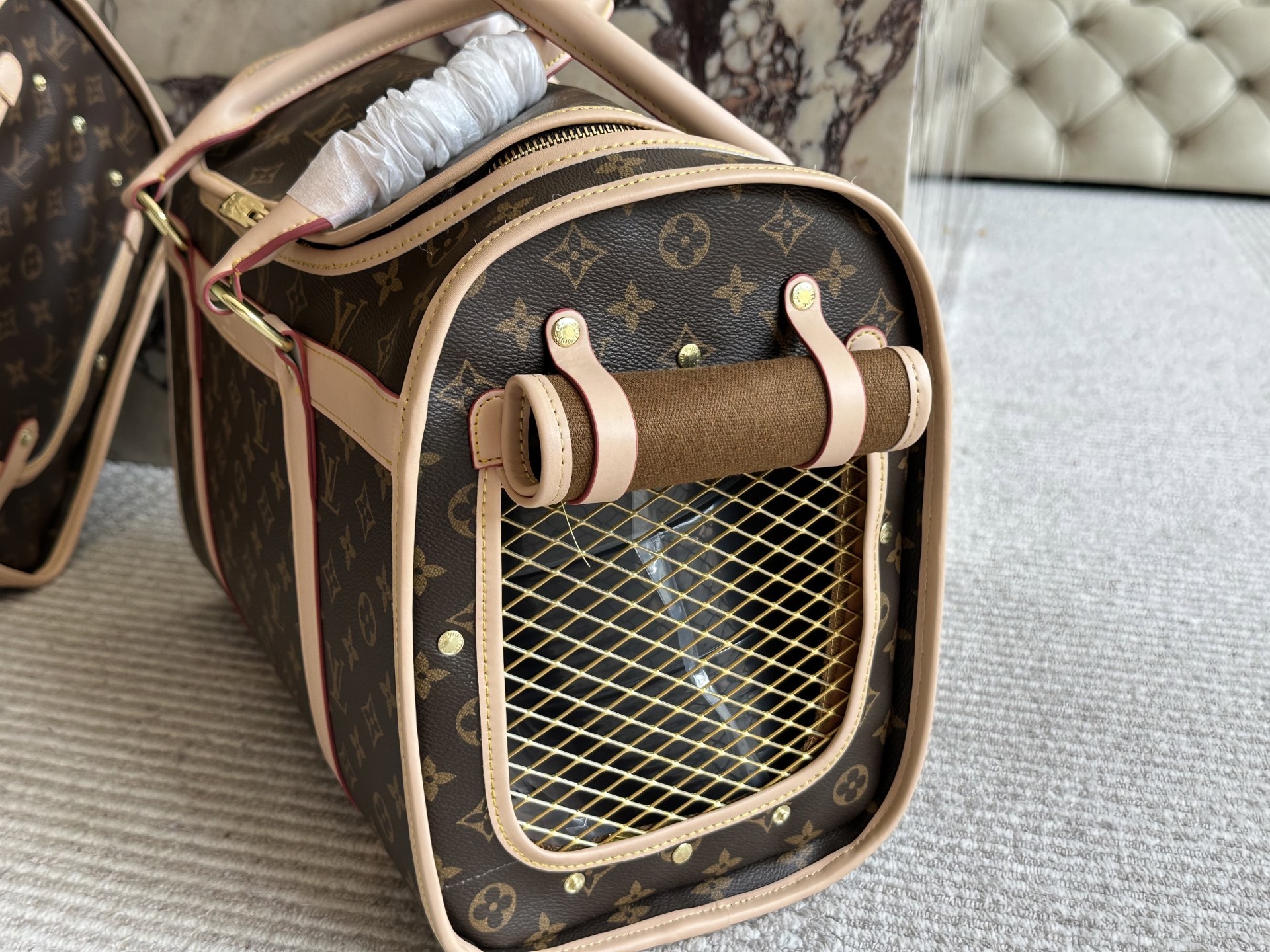 LV Rose Gold Vintage-Inspired Bag 1413