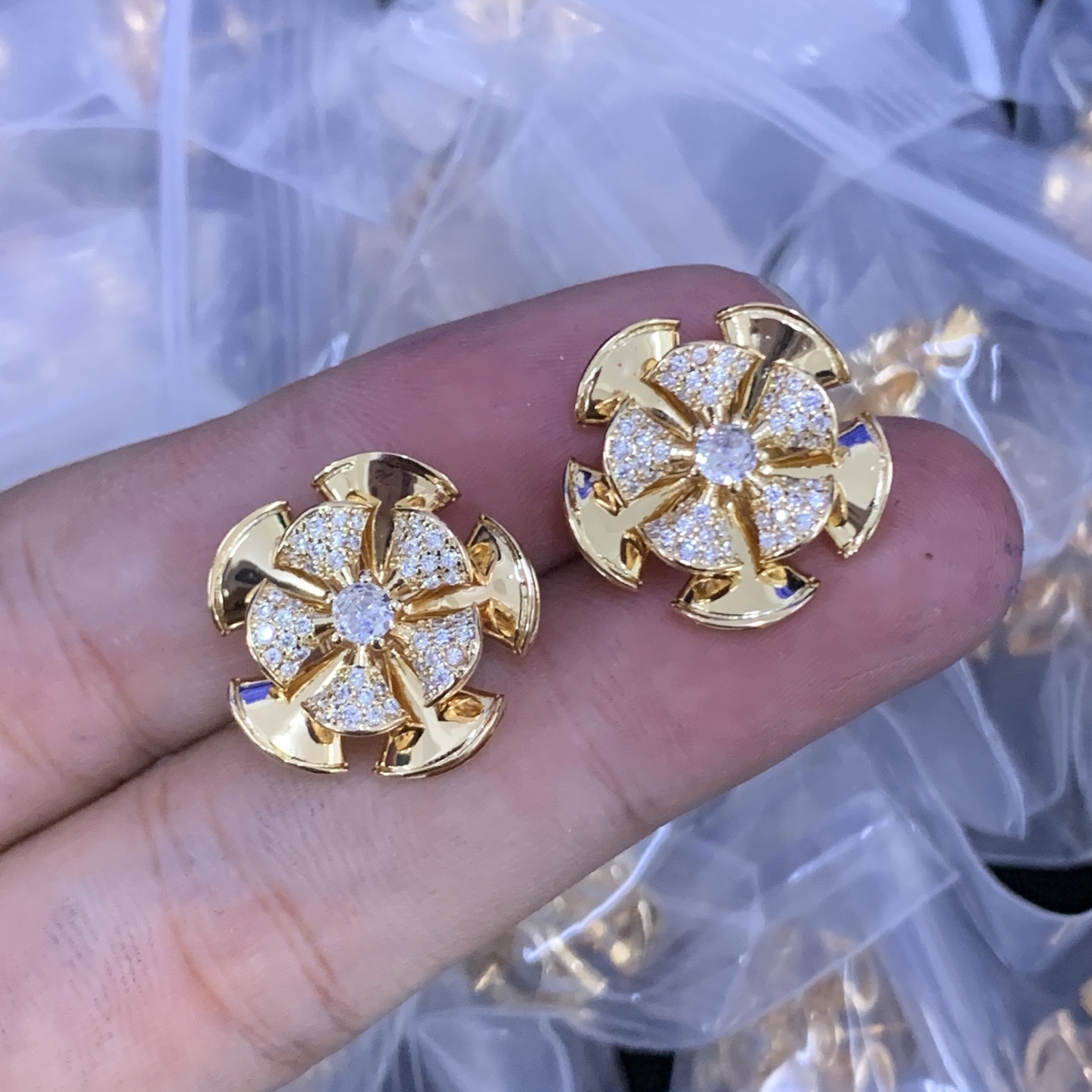 BVLGARI Rose Gold Vintage-Inspired Earrings 122