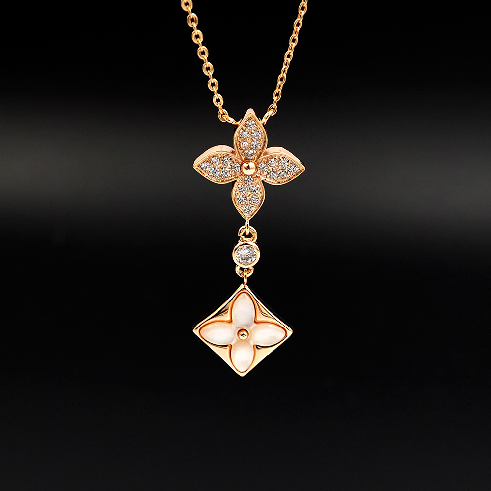 LV Rose Gold Romantic Necklace 251