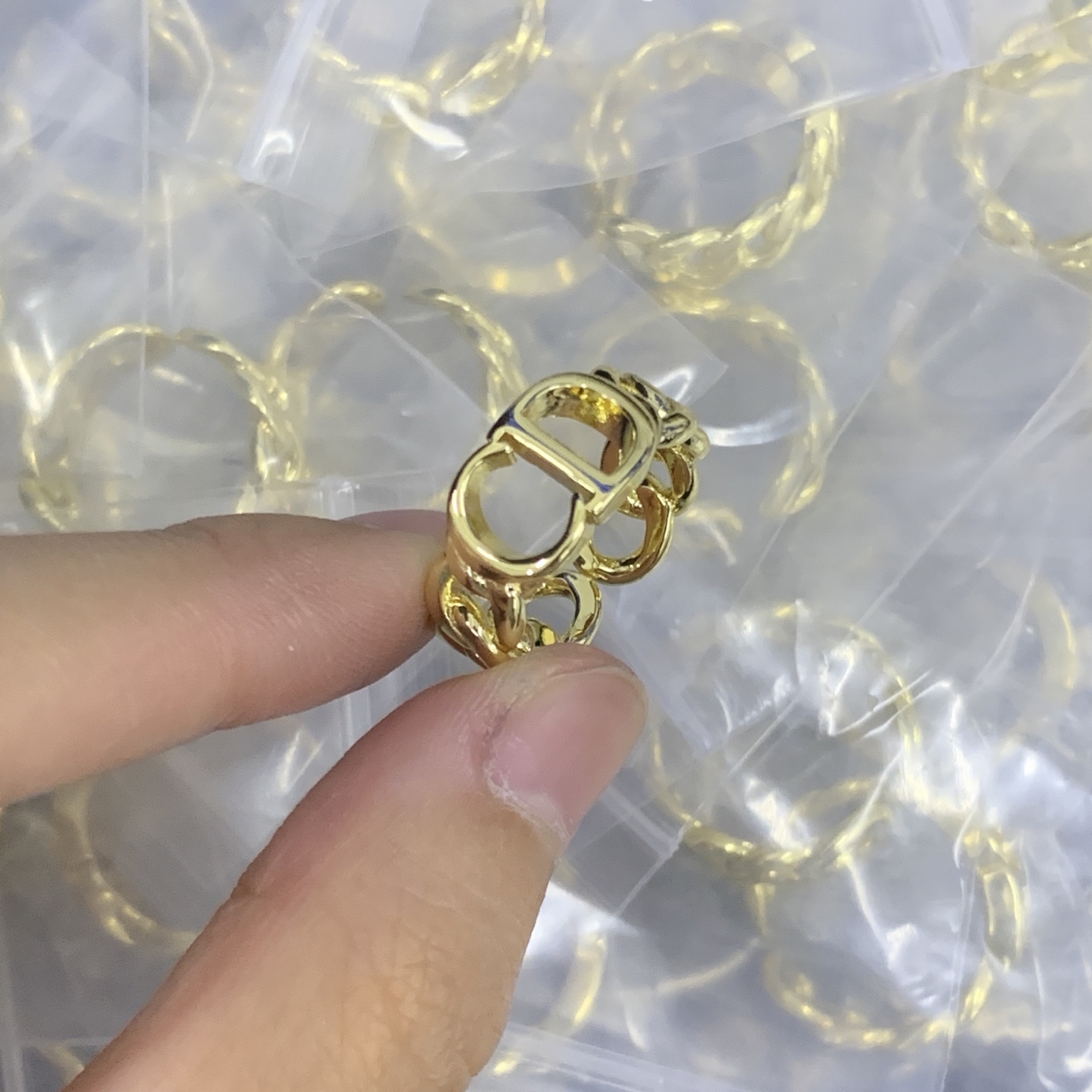Dior Rose Gold Vintage-Inspired Ring 163