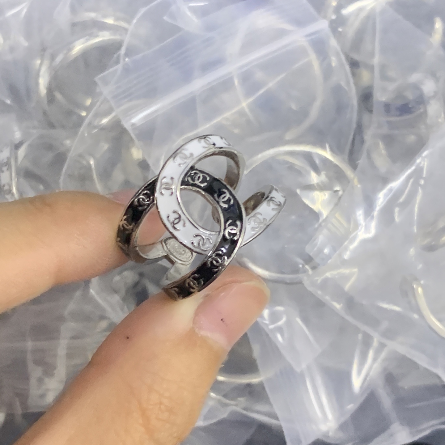 Chanel Silver Vintage-Inspired Ring 1066