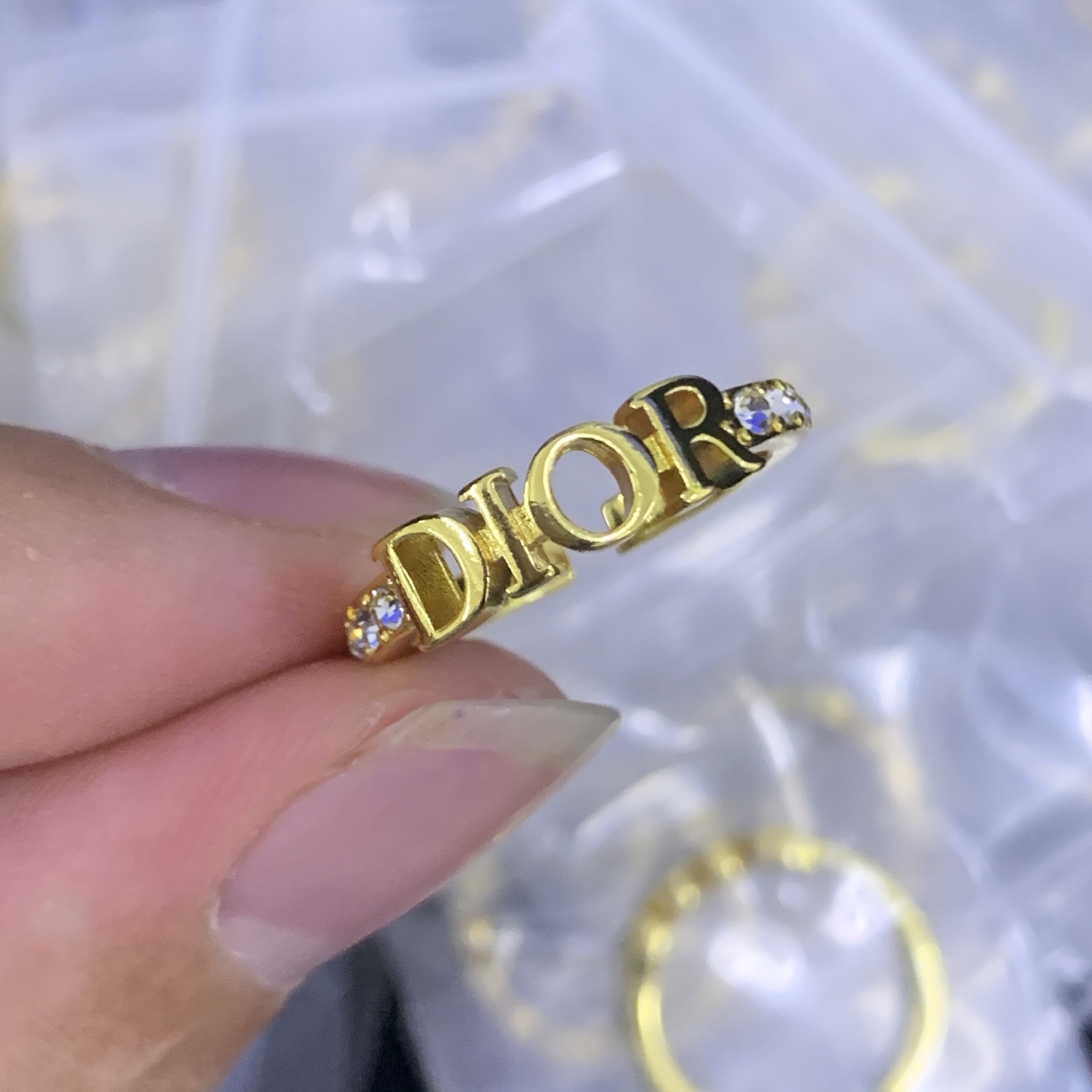 Dior Gold Logo-Accented Ring 146