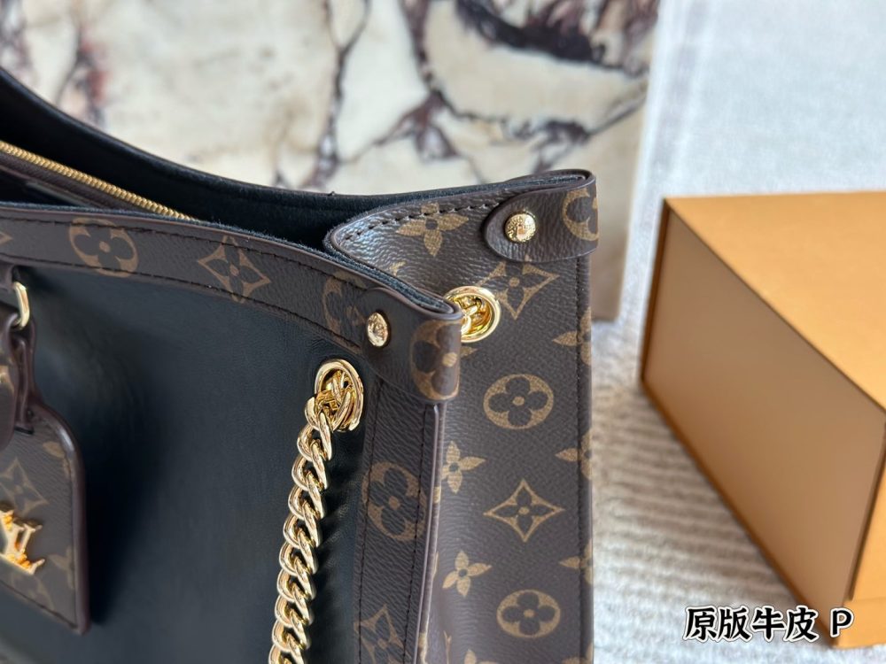 LV Gold Logo-Accented Bag 1616