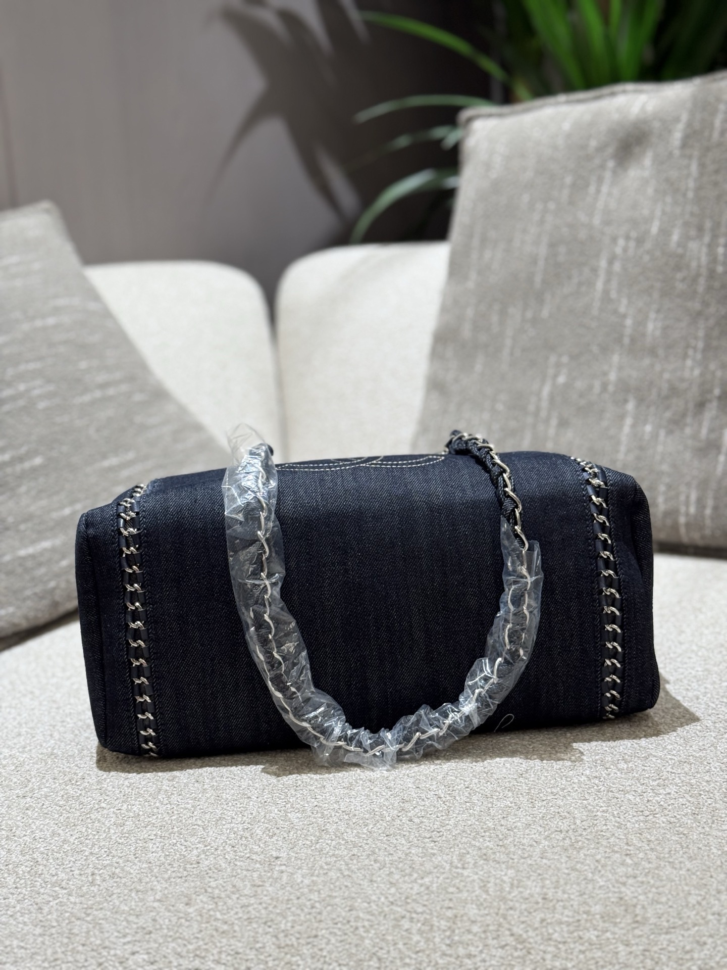 Chanel Silver Quilted Bag 1316