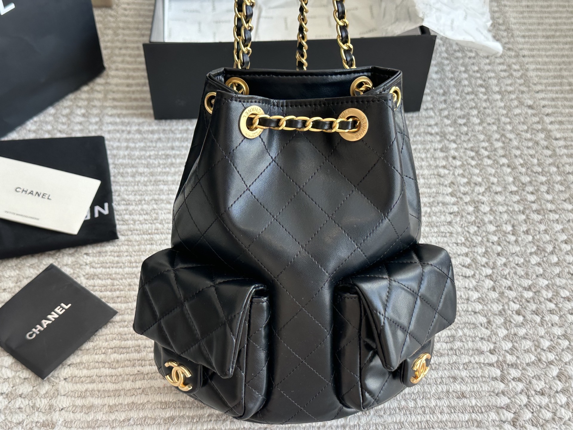 Chanel Black Vintage-Inspired Bag 1387