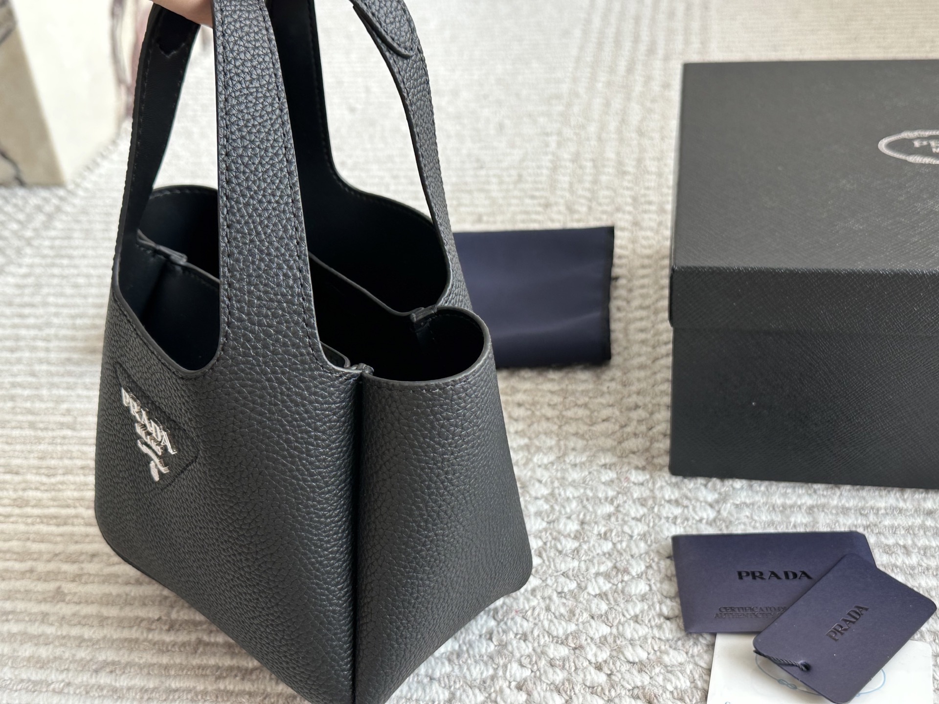 Prada Beige Logo-Accented Bag 058