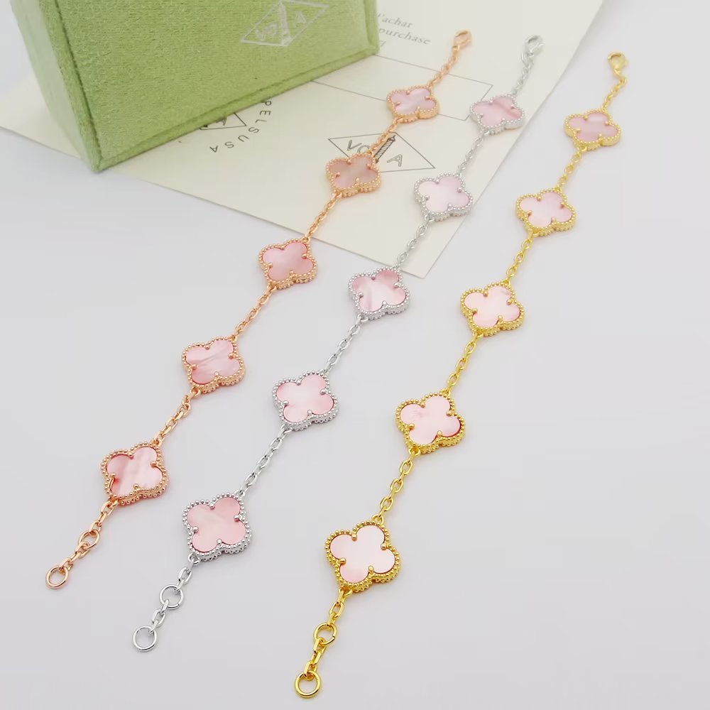 Van Cleef Rose Gold Vintage-Inspired Bracelet 088