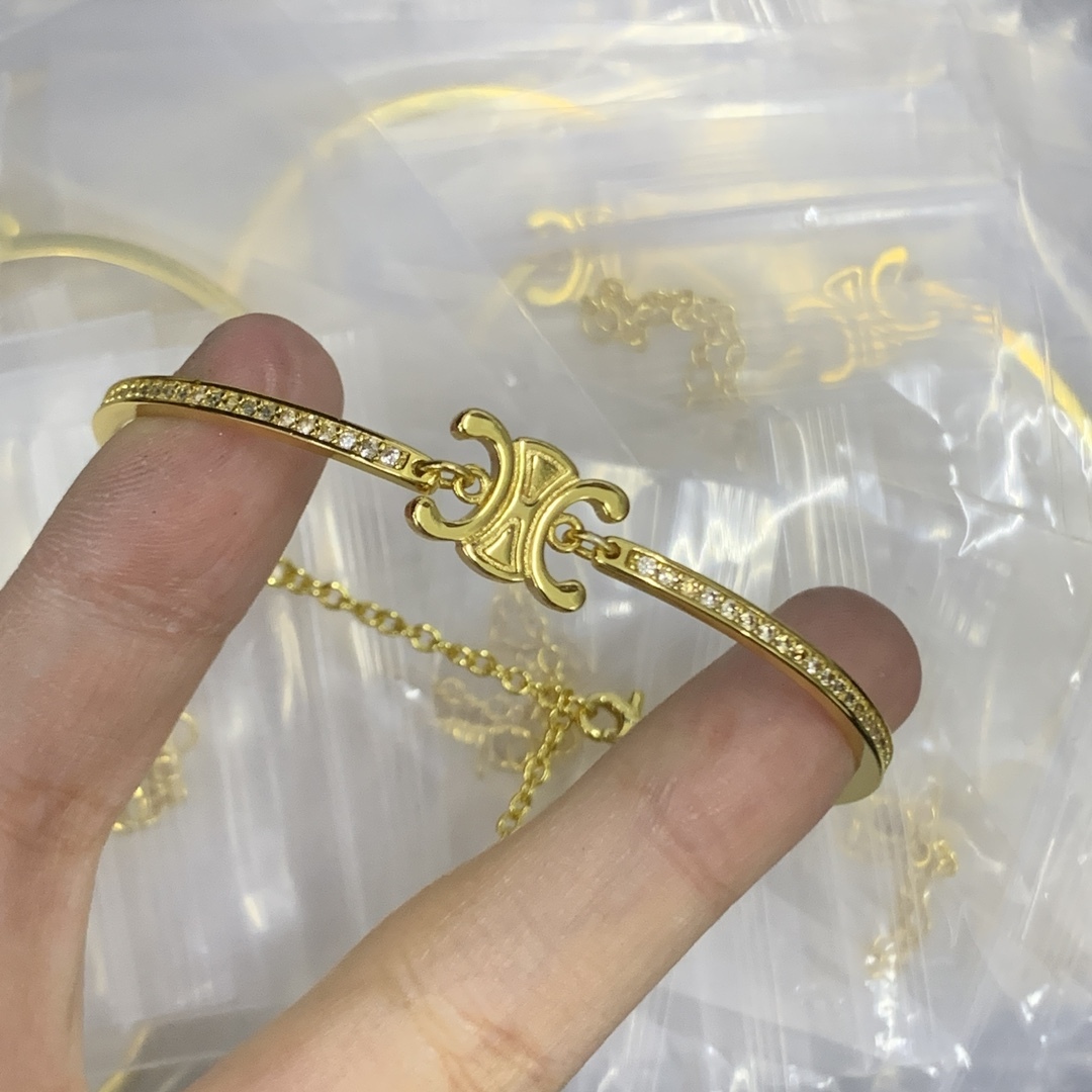 Celine Gold Vintage-Inspired Bracelet 078