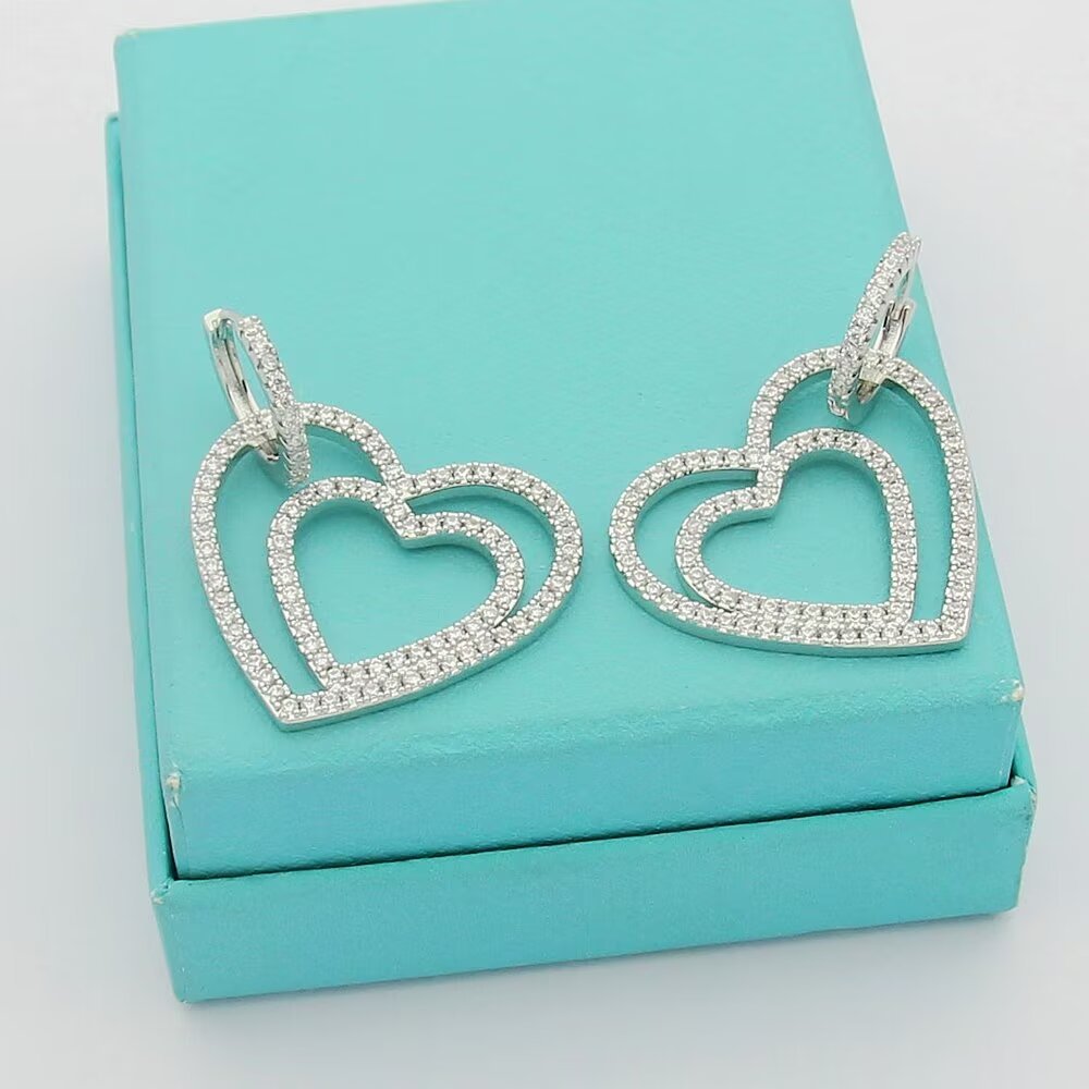 Tiffany Rose Gold Logo-Accented Earrings 238