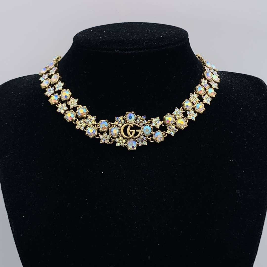 Gucci Rose Gold Vintage-Inspired Necklace 374