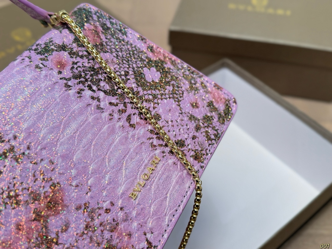 BVLGARI Purple Vintage-Inspired Bag 199