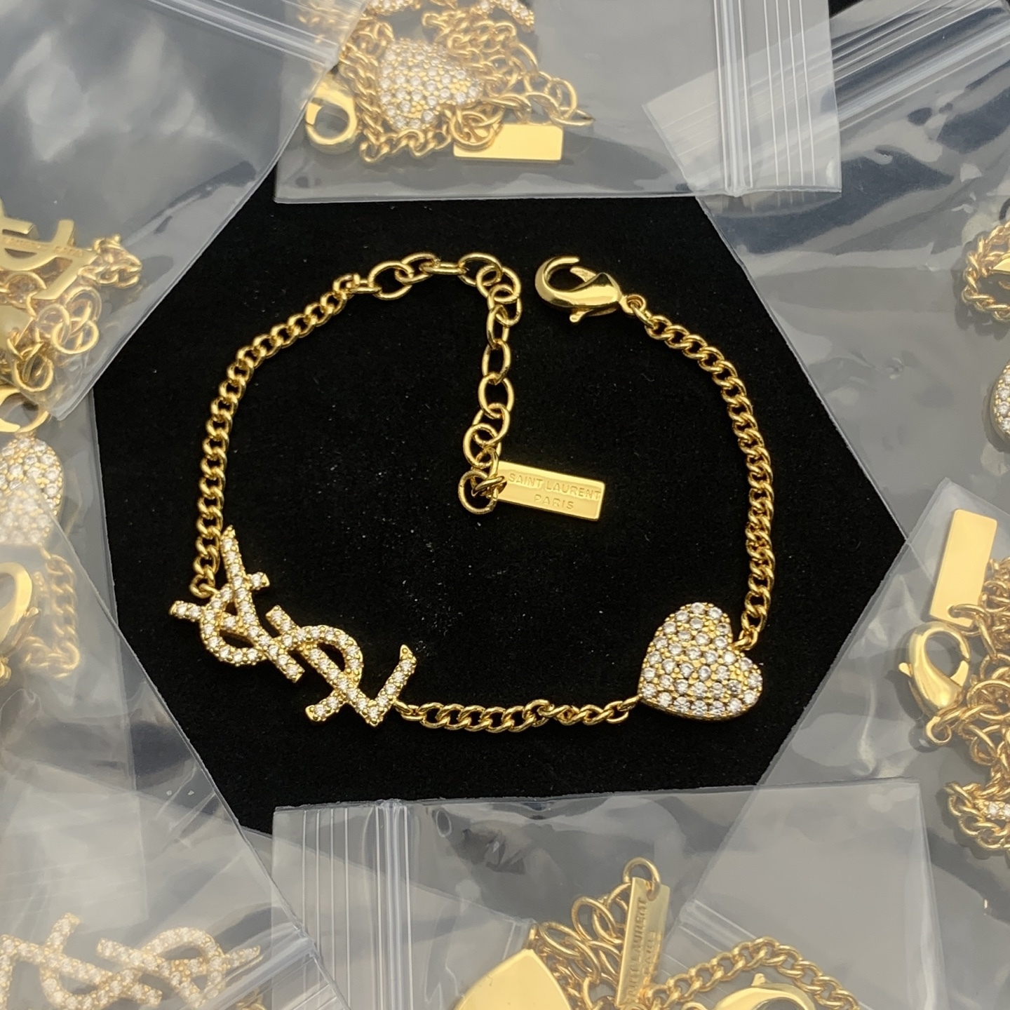 YSL Gold Vintage-Inspired Bracelet 038