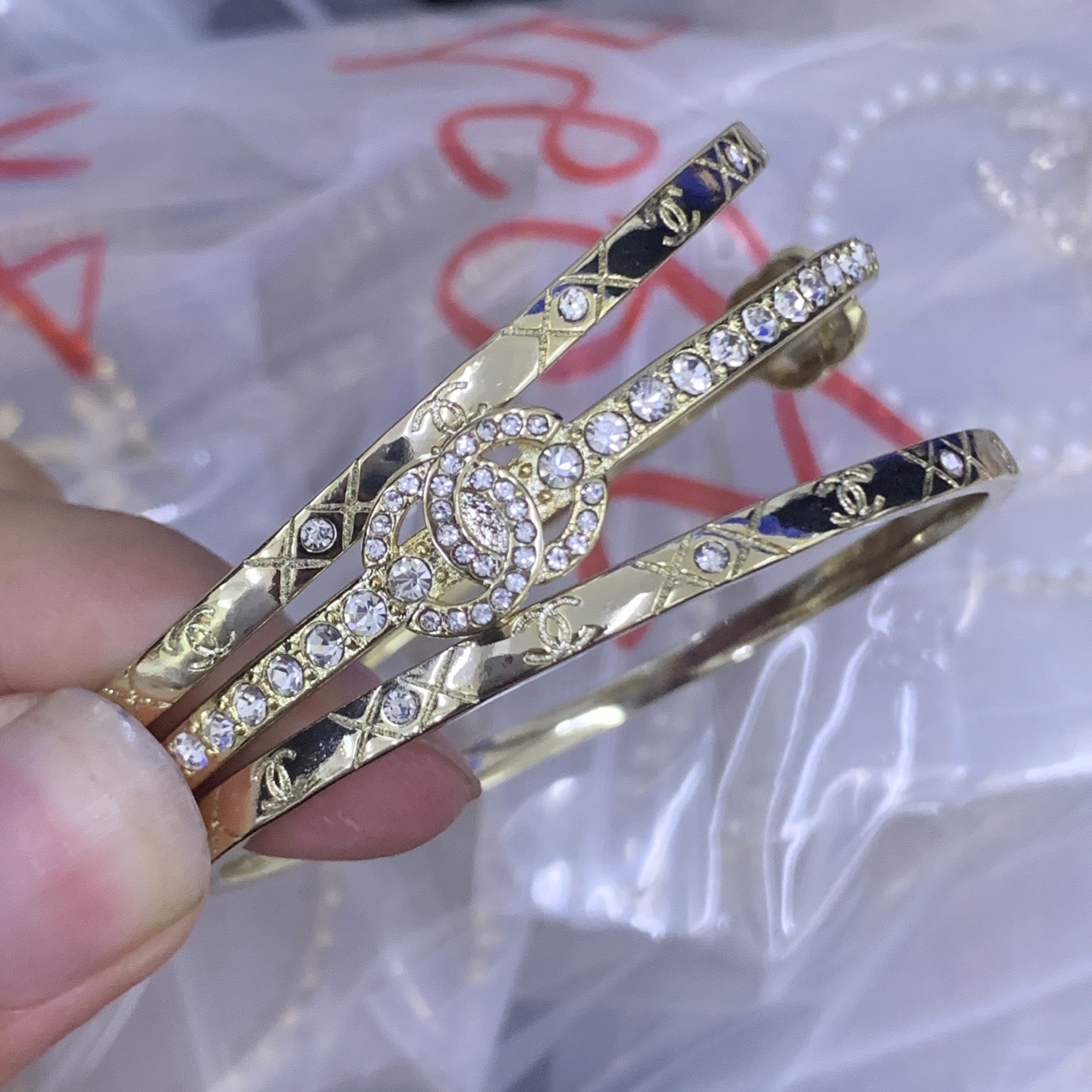 Chanel Silver Vintage-Inspired Bracelet 700