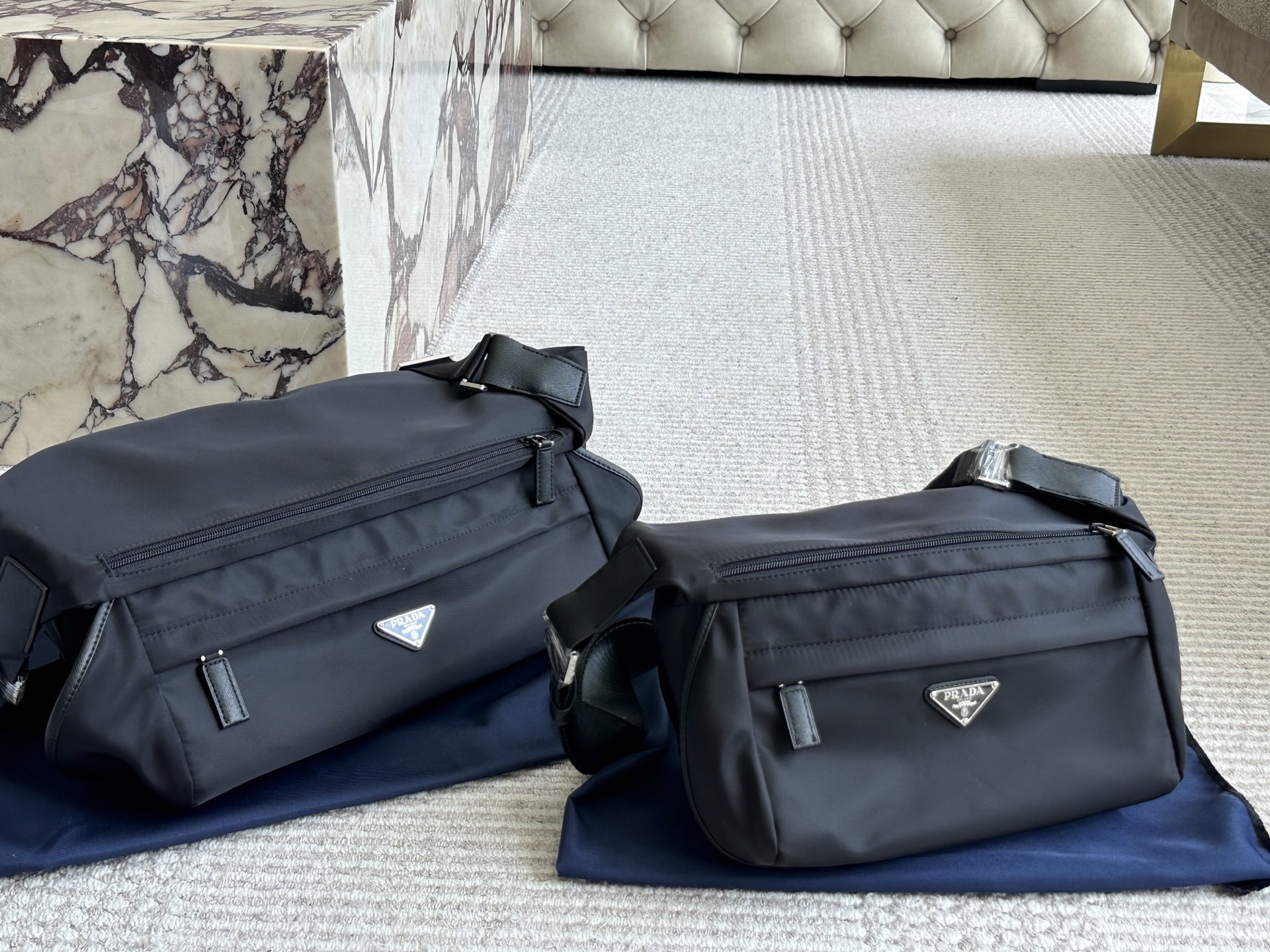 Prada Silver Quilted Bag 094