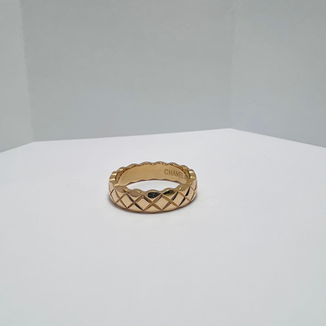 Chanel Gold Textured Ring 1045