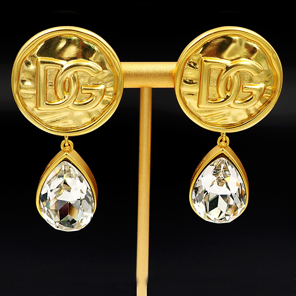 Dolce&Gabbana D&G Gold Logo-Accented Earrings 002