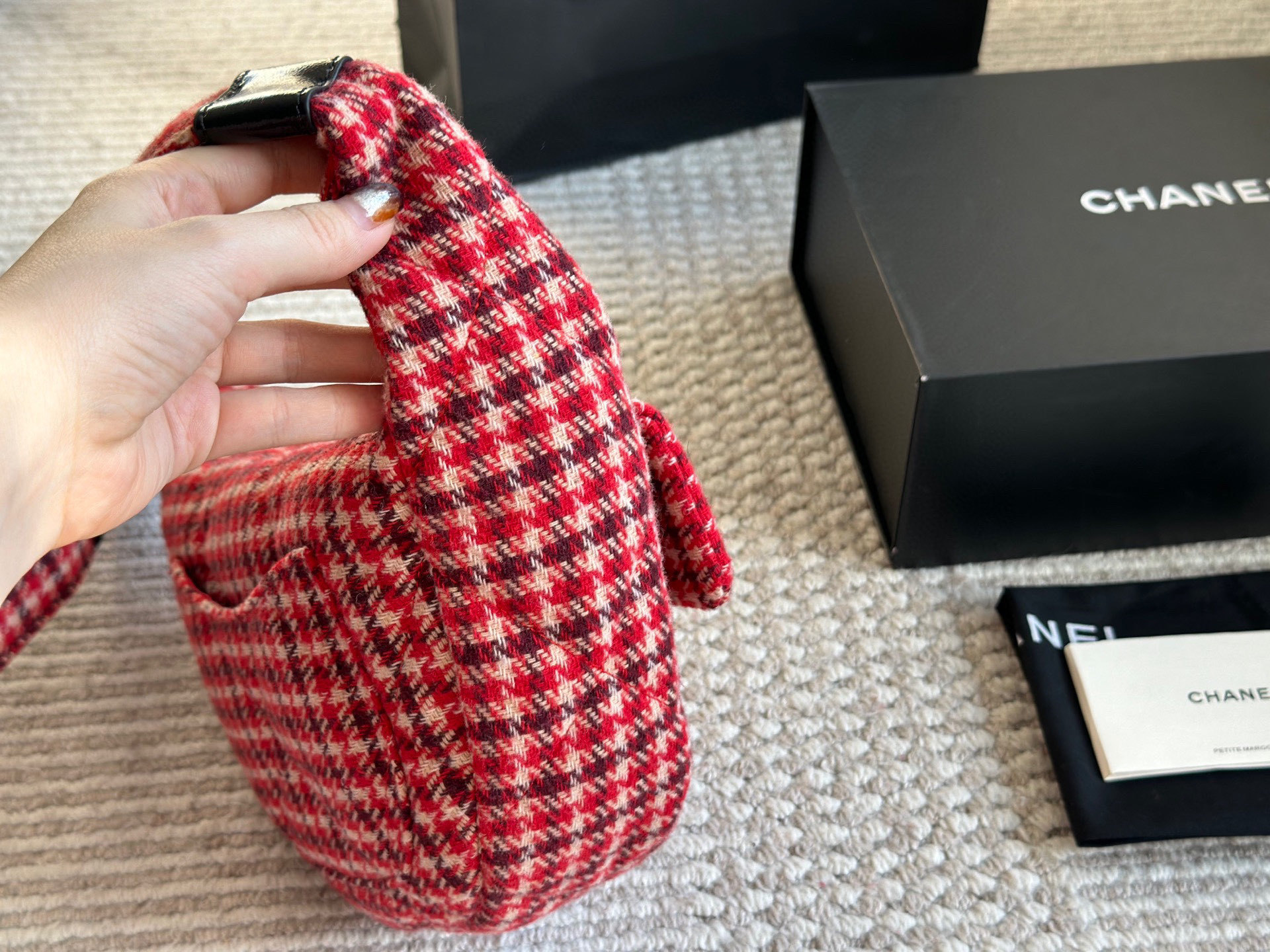 Chanel Red Quilted Bag 1382