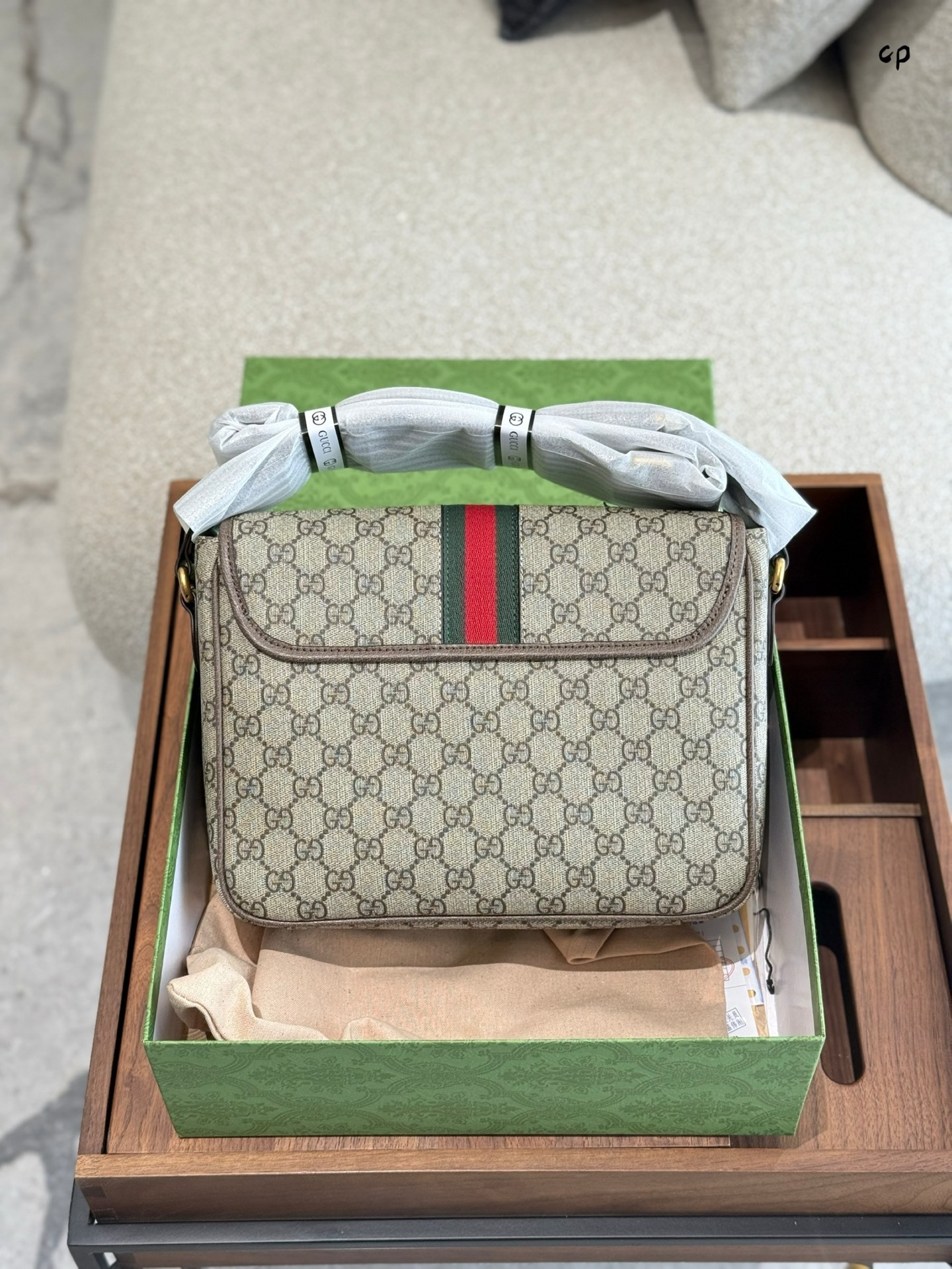 Gucci Green Quilted Bag 556