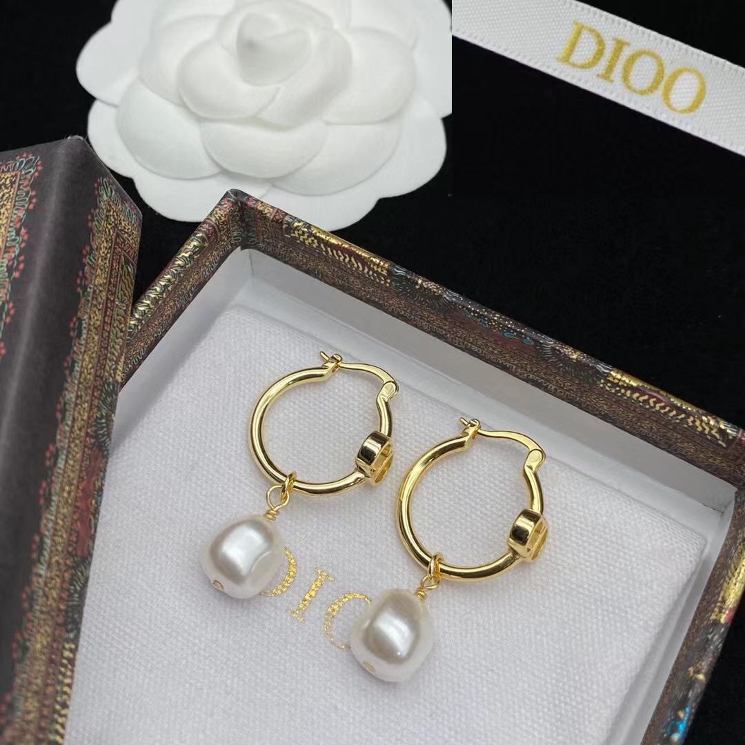 Dior Silver Vintage-Inspired Earrings 013