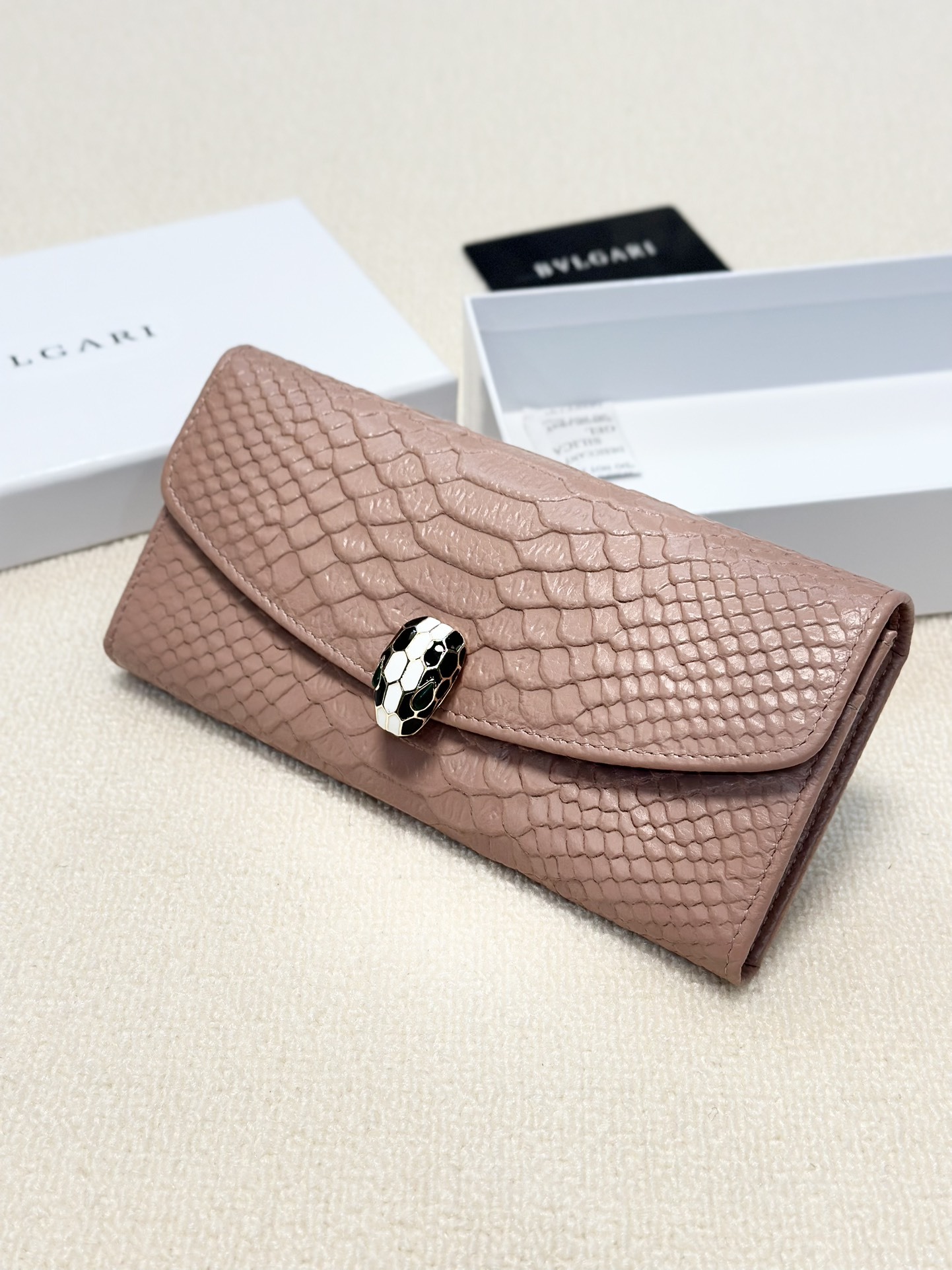 BVLGARI Rose Gold Logo-Accented Bag 202