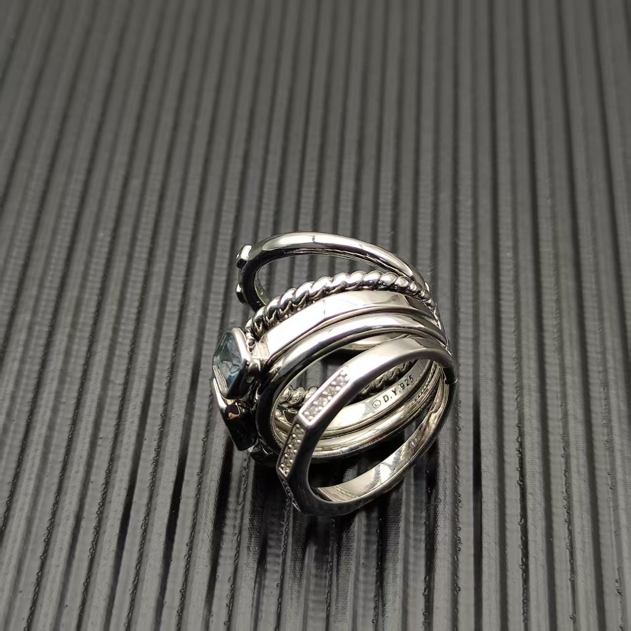 David Yurman Silver Vintage-Inspired Ring 292