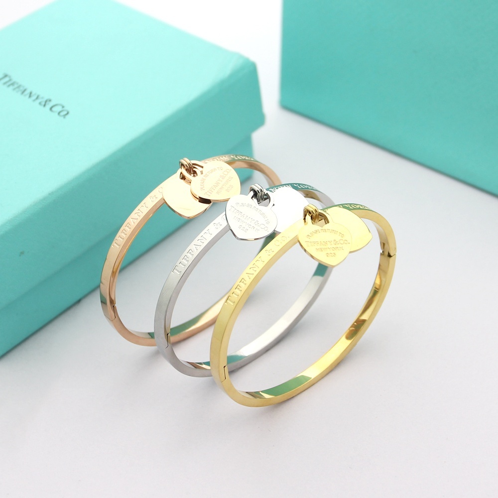 Tiffany Rose Gold Logo-Accented Bracelet 074