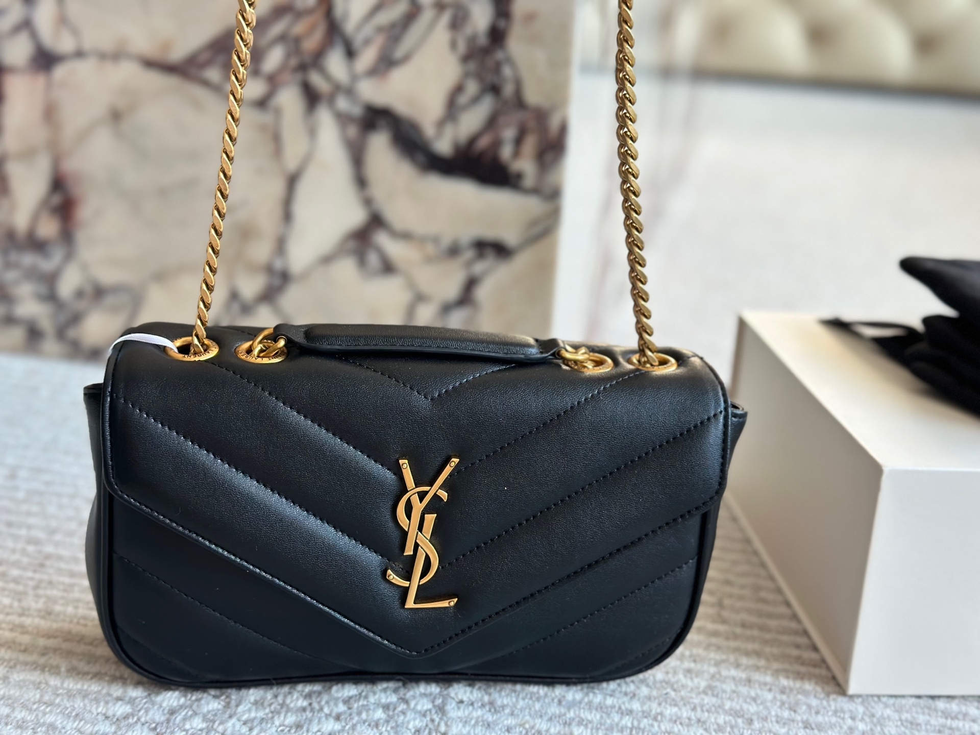 YSL Gold Vintage-Inspired Bag 147