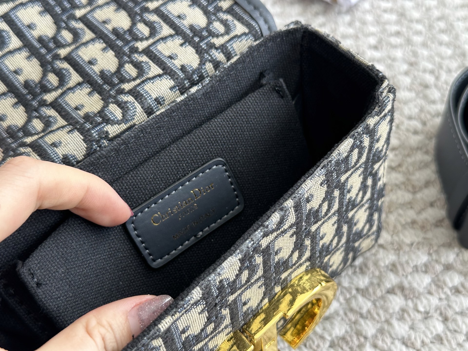 Dior Gold Quilted Bag 755