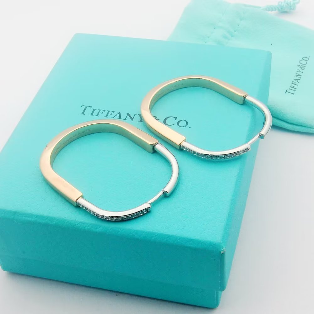 Tiffany Rose Gold Minimalist Earrings 234
