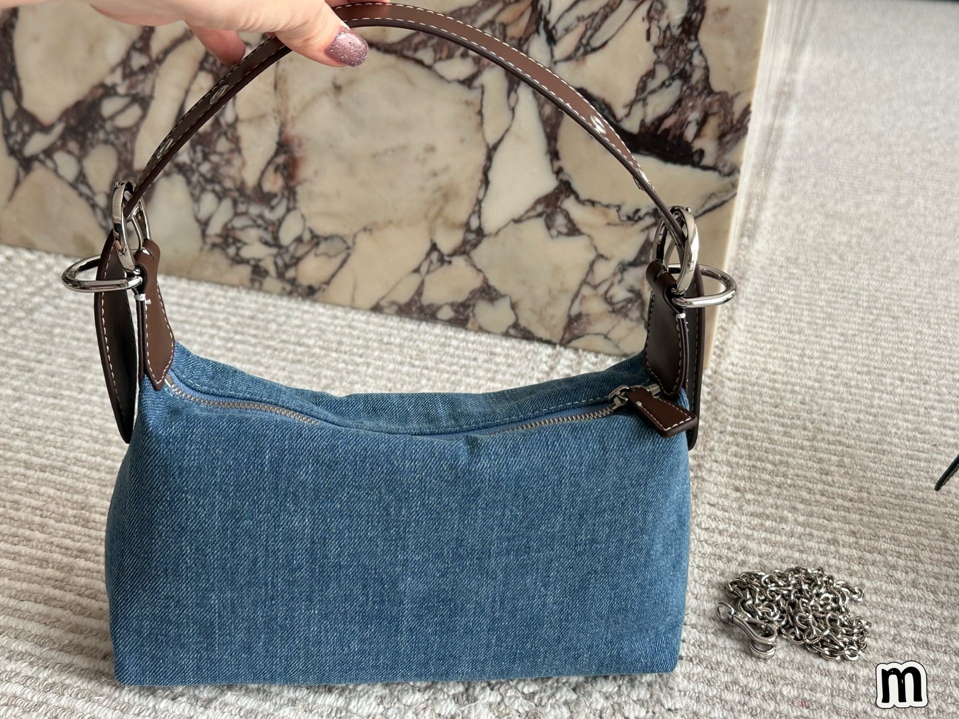 Prada Silver Vintage-Inspired Bag 047