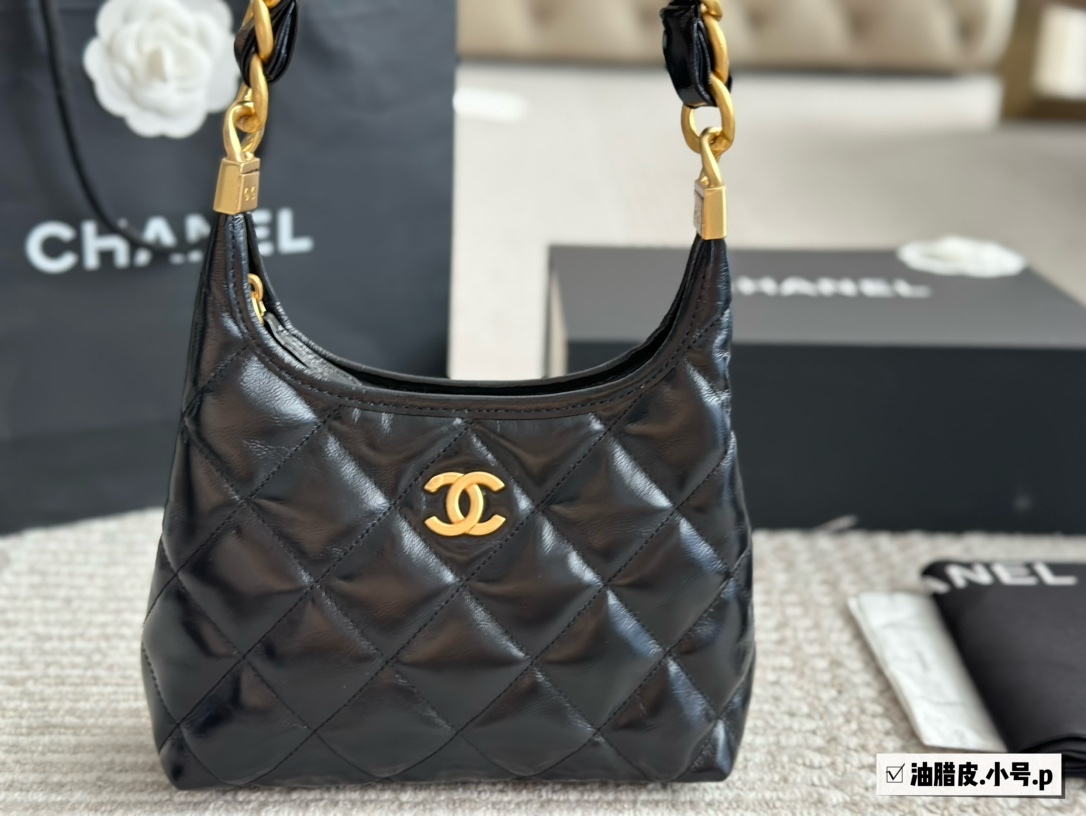 Chanel Brown Quilted Bag 1403