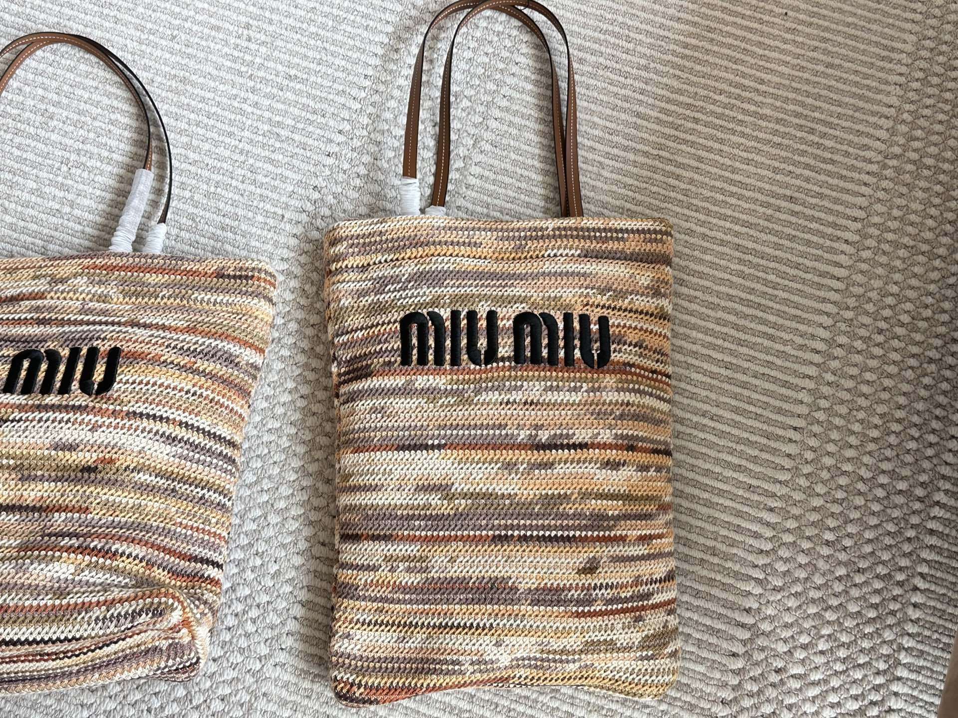 Miu Miu Beige Vintage-Inspired Bag 136