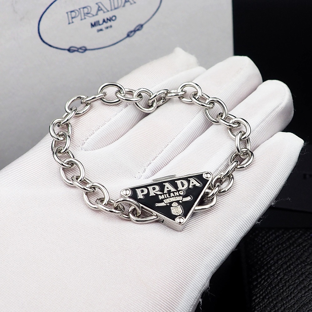 Prada Silver Vintage-Inspired Bracelet 114