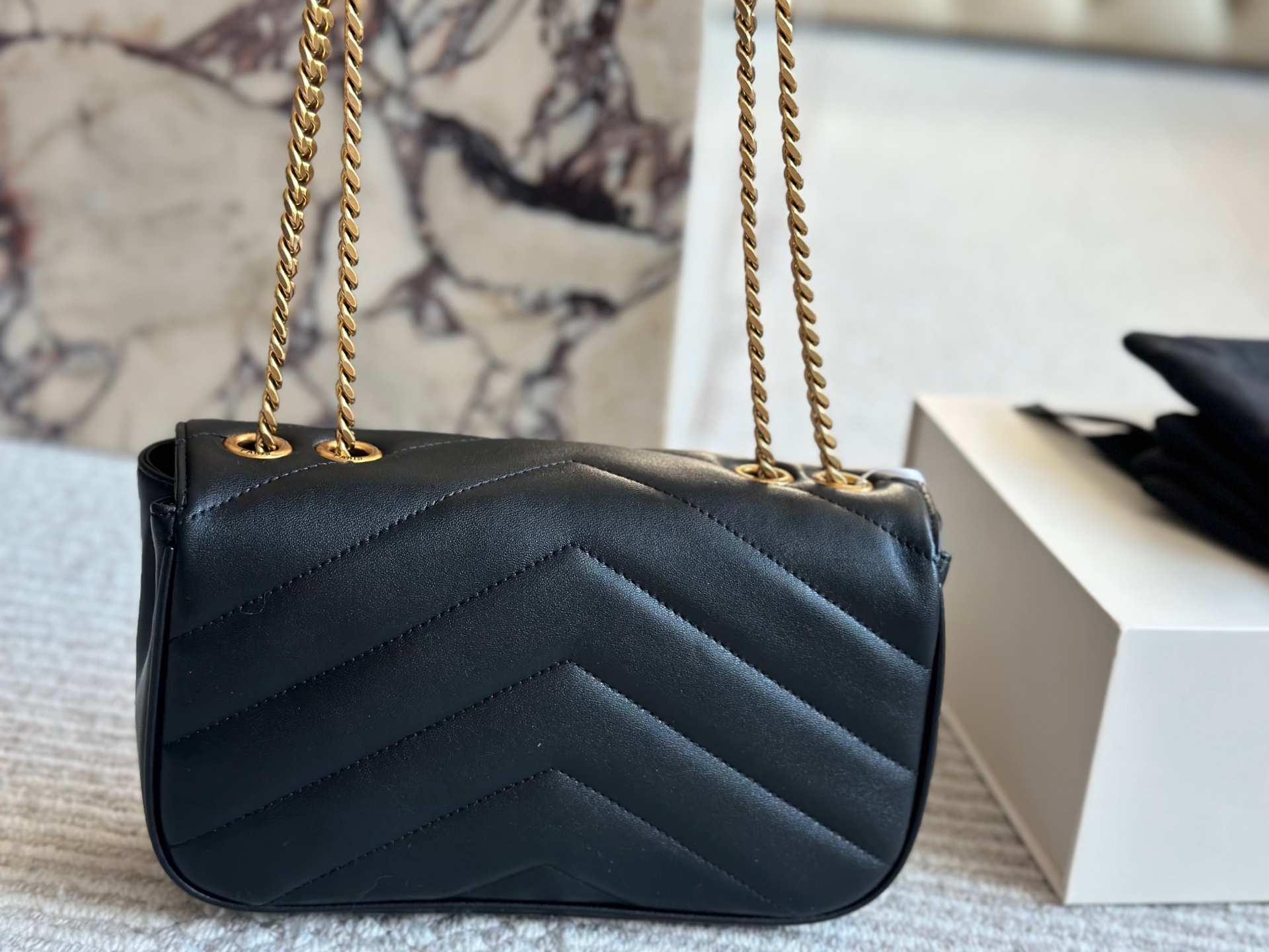 YSL Gold Vintage-Inspired Bag 147