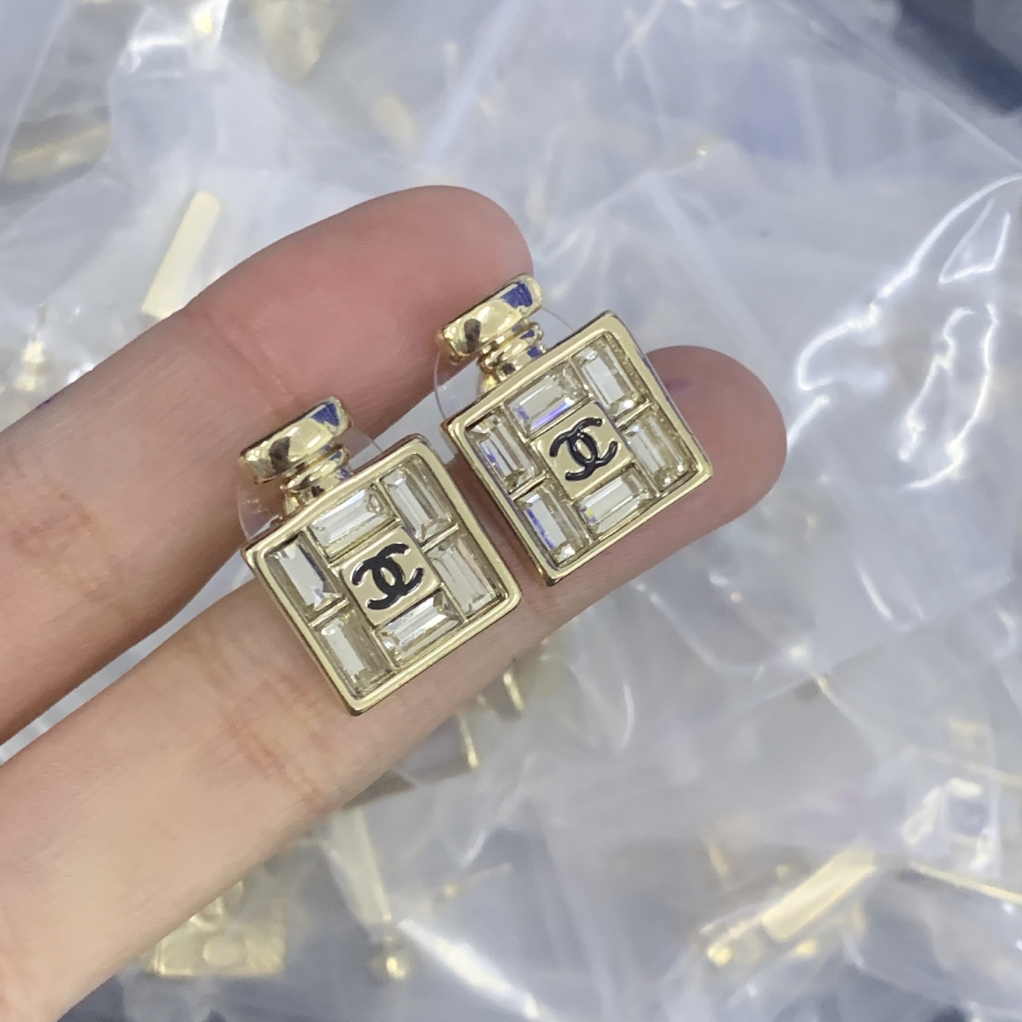 Chanel Rose Gold Vintage-Inspired Earrings 086