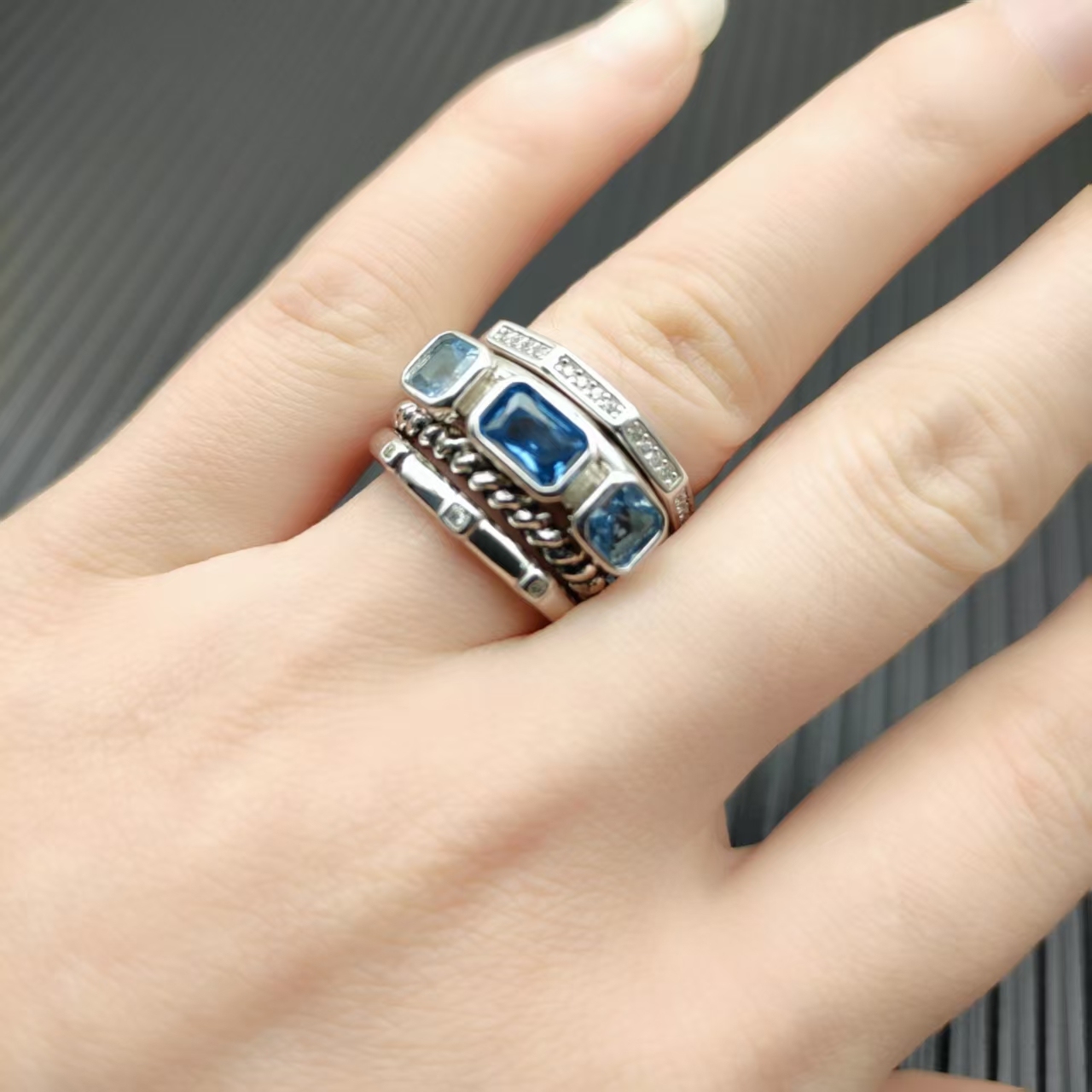David Yurman Silver Vintage-Inspired Ring 292
