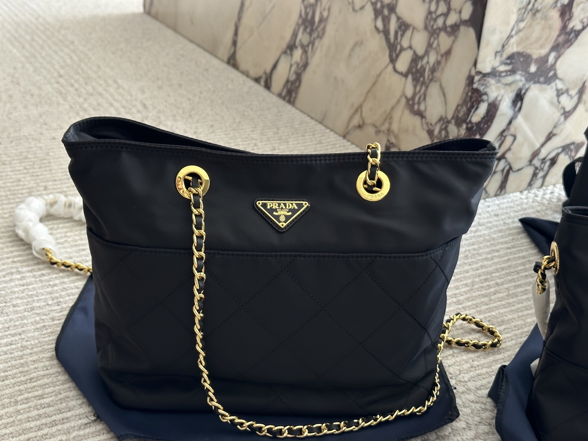 Prada Gold Vintage-Inspired Bag 068