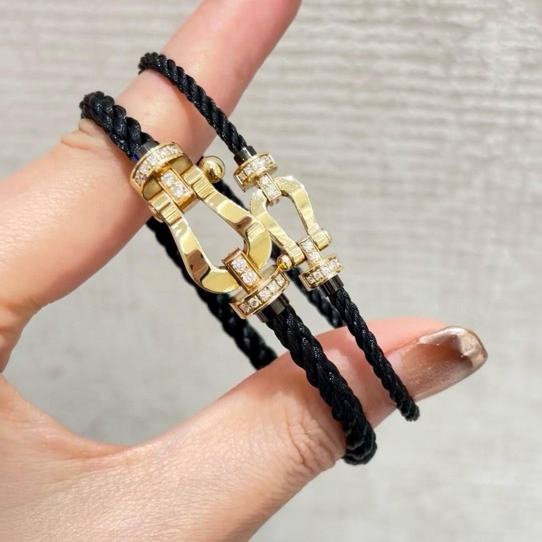 FRED Silver Logo-Accented Bracelet