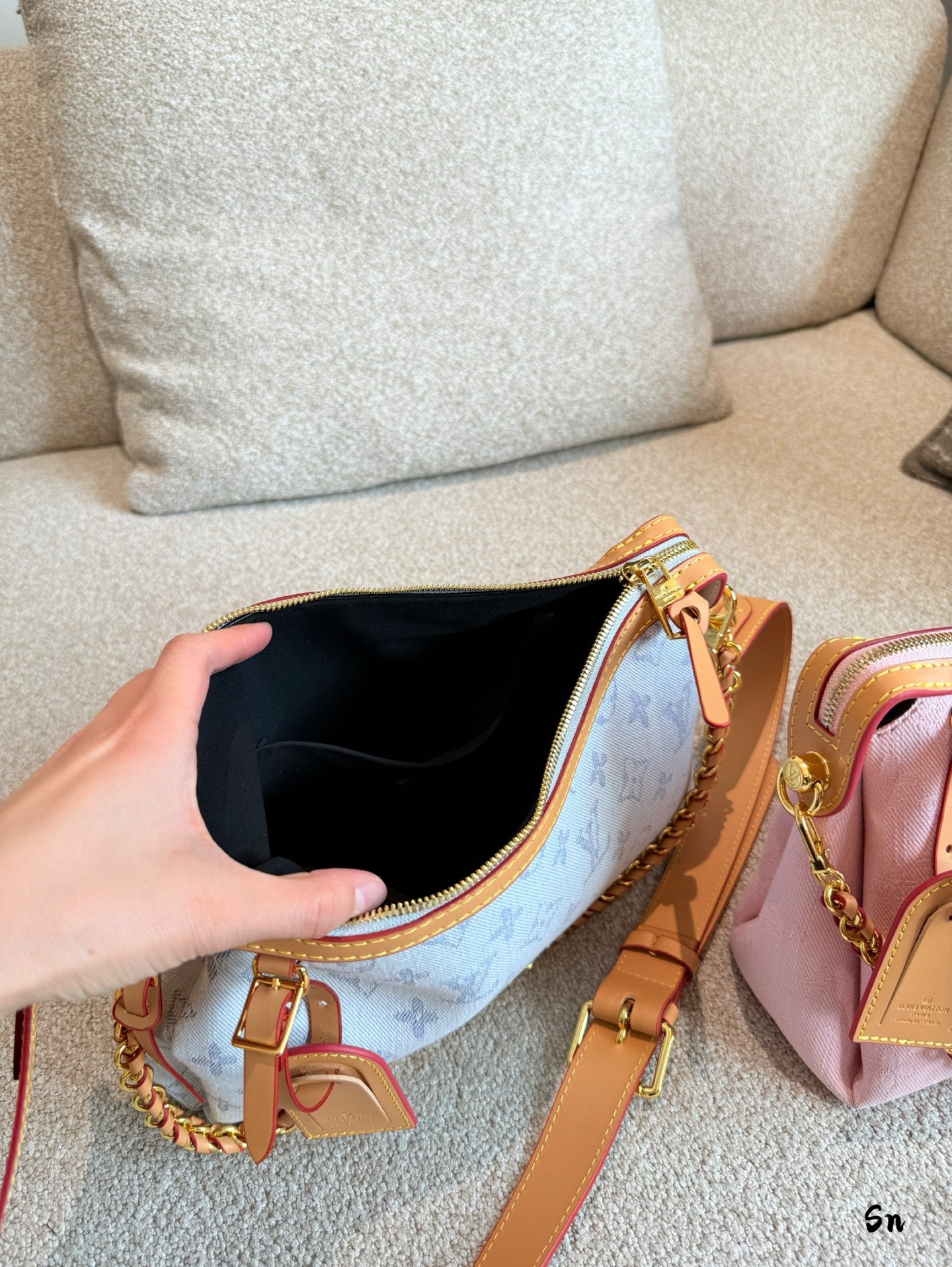 LV Rose Gold Quilted Bag 1426