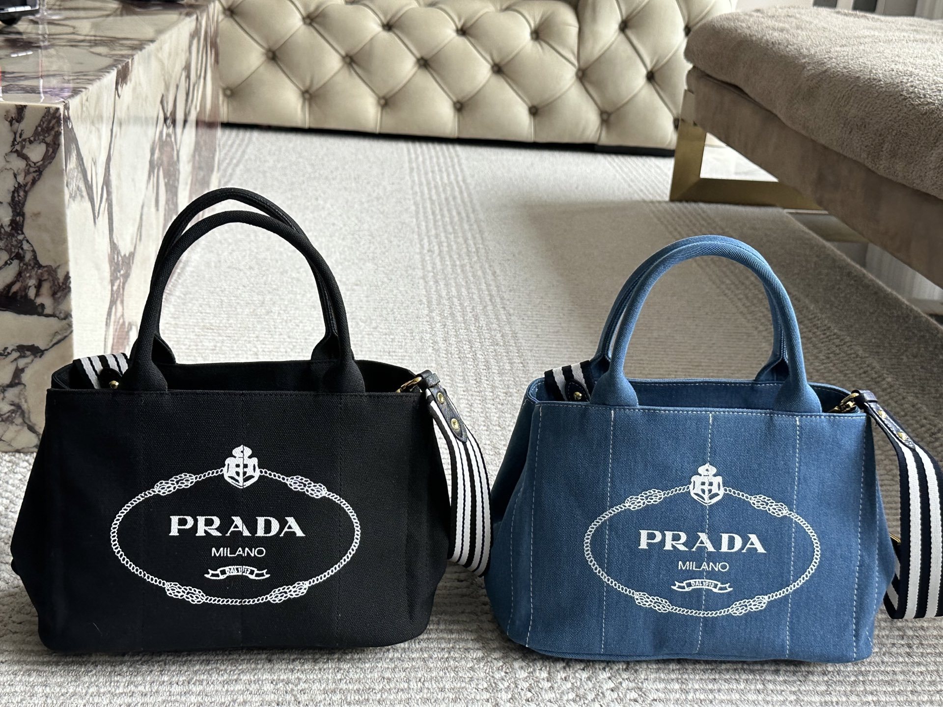 Prada Silver Logo-Accented Bag 010