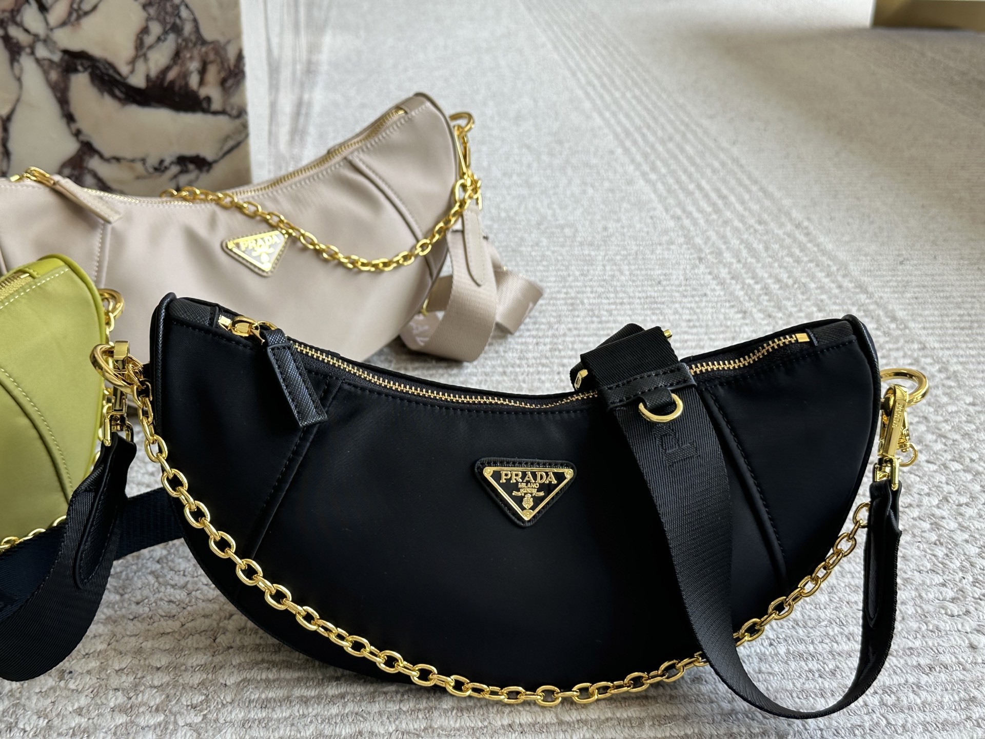 Prada Bag Sling Gold Vintage-Inspired Bag 014