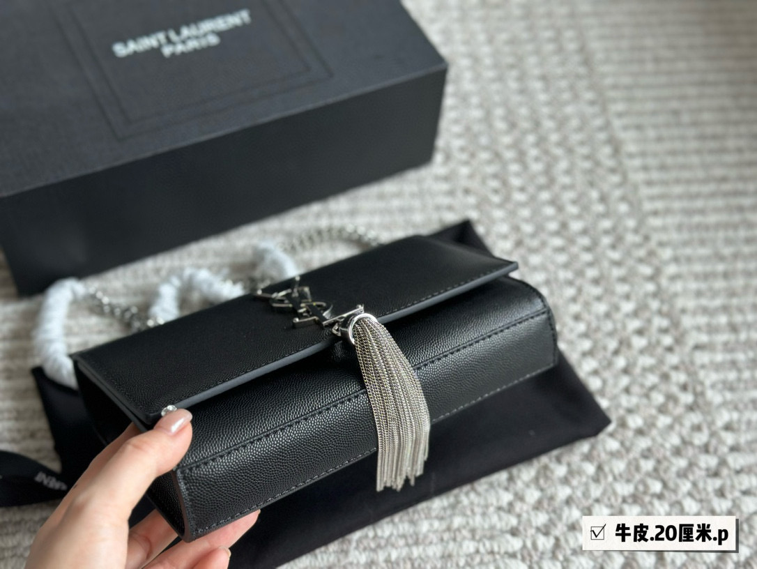 YSL Silver Logo-Accented Bag 142