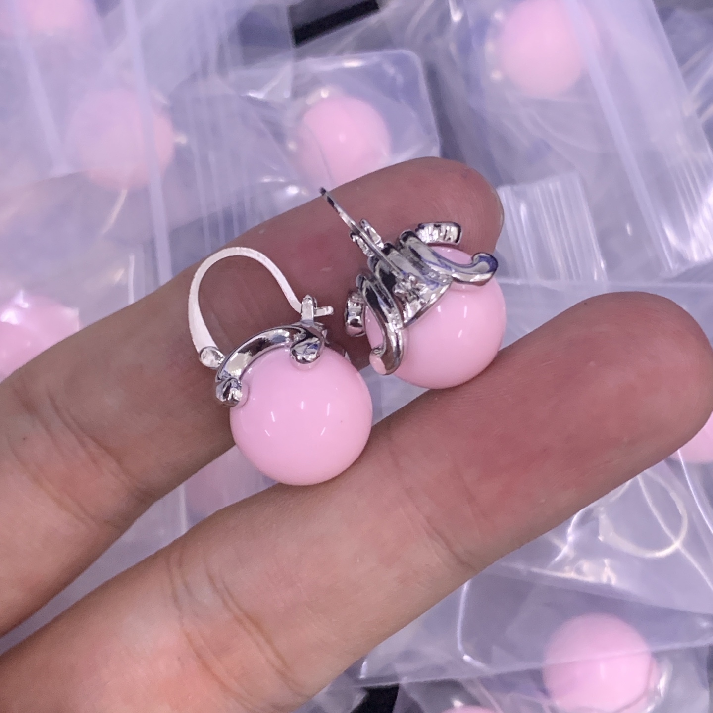 Celine Pink Vintage-Inspired Earrings 156