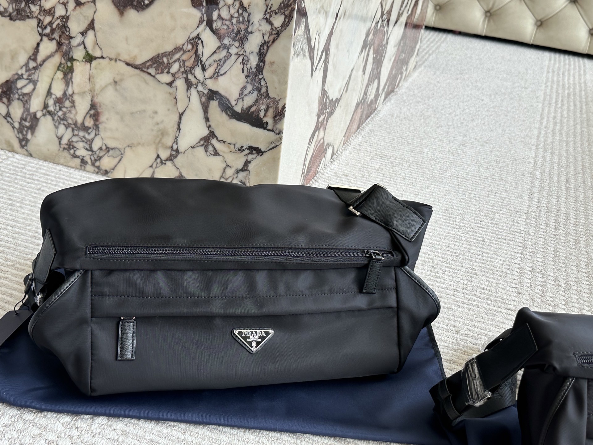 Prada Silver Quilted Bag 094