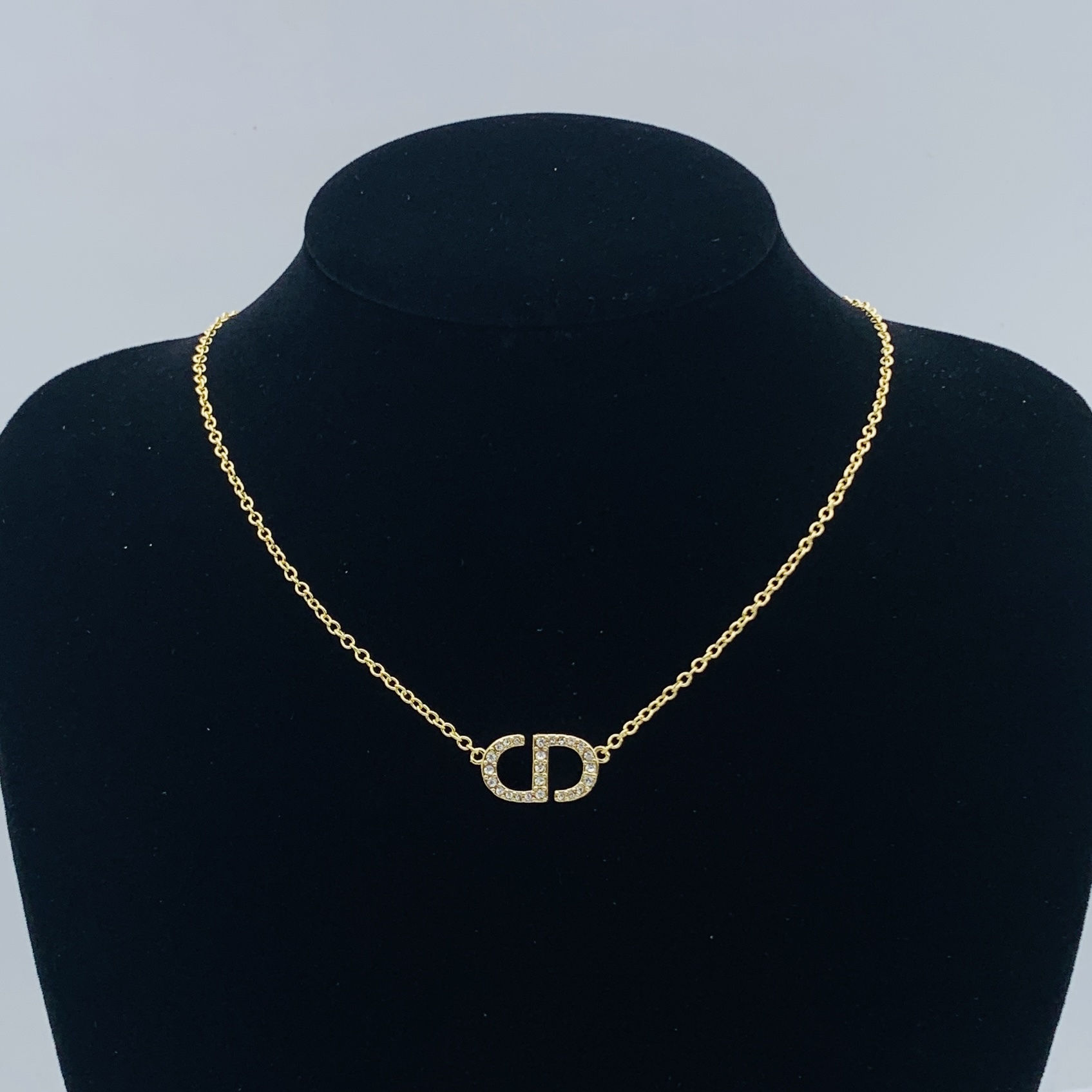 Dior Silver Logo-Accented Necklace 326