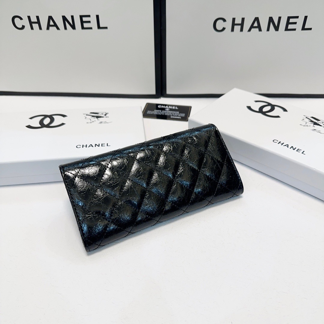 Chanel Rose Gold Quilted Bag walllet 1210